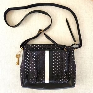 Small Fossil Crossbody Bag for Women With Adjustable Strap